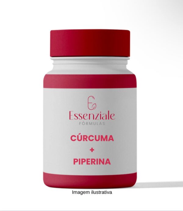 Cúrcuma com Piperina 500mg 60 cáps.